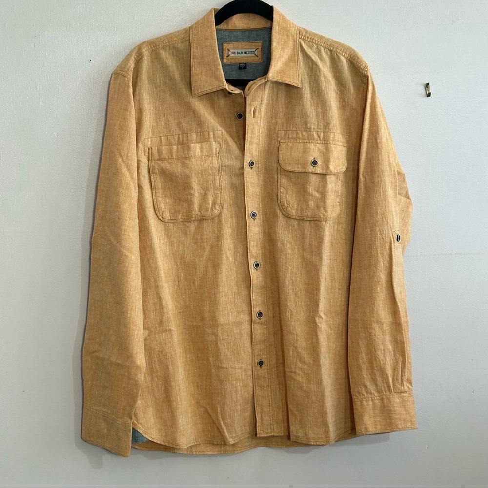 32 BAR BLUES Casual Button Down Large